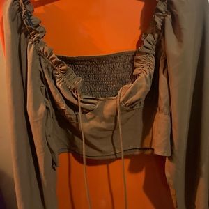 Very cute brown cropped top